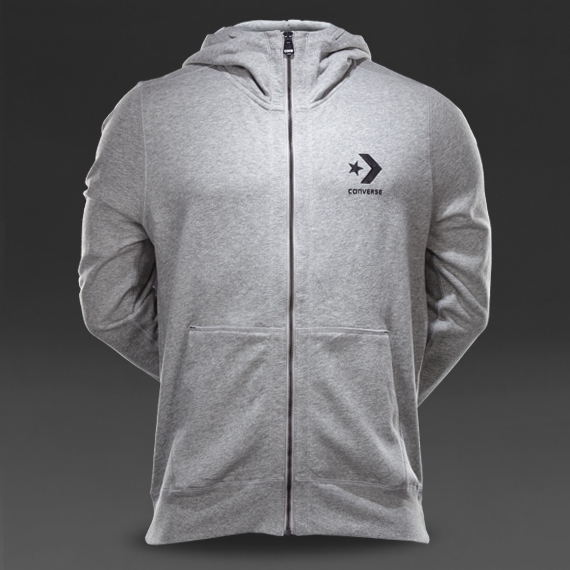Converse Cons Core Zip Thru Hoodie Vintage Grey Heather for Men